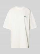 Oversized T-shirt met labelprint