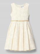 Jurk met gebloemde siergarnering