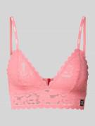 Bh van luipaardkant met geschulpte zoom