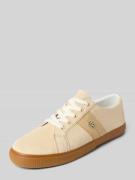 Sneakers van leer met labelapplicatie, model 'JANSON II'