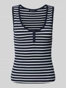 Slim fit tanktop van katoenmix