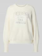 Gebreide pullover met siersteentjes, model 'LEIGHTON'