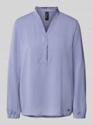 Regular fit blouse met tuniekhals