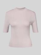 Pullover van lanawolmix met logo-applicatie