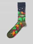 Sokken met motiefstitching, model 'Night Driving'