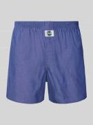 Boxershort met labelpatch en elastische band