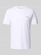 T-shirt met bloemenstitchings, model 'Wild Flower'