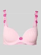 Beugelbeha met gebloemde siergarnering, model 'Avero'