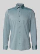 Slim fit zakelijk overhemd met kentkraag