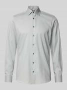 Slim fit zakelijk overhemd met kentkraag