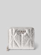 Portemonnee met all-over reliëflogo, model 'Aldina'