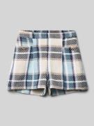 Regular fit bermuda met lanawol en all-over print