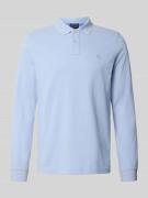 Regular fit poloshirt met labelstitching