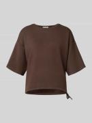 Sweatshirt met 1/2-mouwen en ronde hals