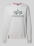 Sweatshirt met labelprint