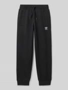 Sweatpants met labelstitching en elastische band