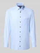 Regular fit zakelijk overhemd van puur katoen