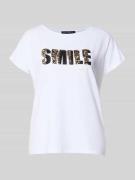 T-shirt van viscosemix met statementprint