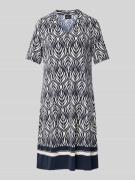 Soepele mini-jurk met all-over motief