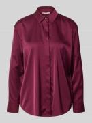 Regular fit overhemdblouse met blinde knoopsluiting