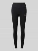 Legging met labeldetail en elastische band