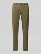 Regular fit chino van katoenmix