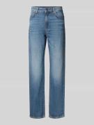 Straight leg jeans van puur katoen, model 'ADA'