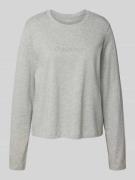 Shirt met lange mouwen en labelstitching