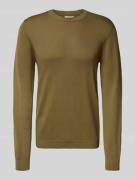 Gebreide pullover met ronde hals, model 'OSVALD'