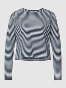 Shirt met lange mouwen met streepmotief