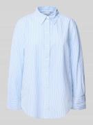 Regular fit overhemdblouse van een mix van lyocell en katoen