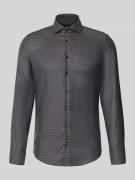 Slim fit zakelijk overhemd met kentkraag