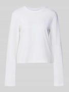 Shirt met lange mouwen en labelstitching