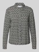 Blouseshirt van een mix van viscose en elastaan met knoopsluiting