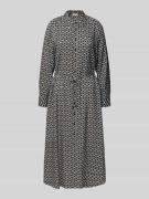 Midi-jurk met knoopsluiting