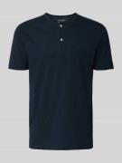 Regular fit henley-shirt van puur katoen