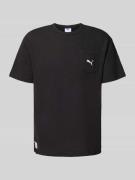 Relaxed fit T-shirt met borstzak