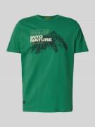 T-shirt met labelprint