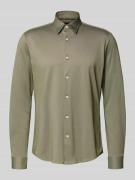 Slim fit zakelijk overhemd van ademend materiaal