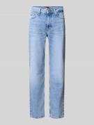 Slim fit straight leg jeans van katoenmix, model 'RYAN'