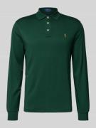 Slim fit poloshirt in logostitching