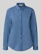 Relaxed fit overhemdblouse met ruches