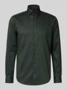 Regular fit zakelijk overhemd van puur katoen met kentkraag