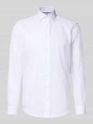 Regular fit zakelijk overhemd van puur katoen met kentkraag