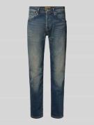 Tapered fit jeans in used-look, model 'MIKE'