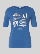 Regular fit T-shirt van katoenmix