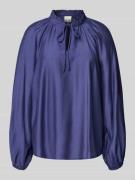 Regular fit blouse met druppelvormige hals, model 'KARLANI'