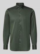 Slim fit zakelijk overhemd met kentkraag