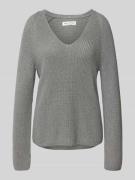 Regular fit gebreide pullover van puur katoen