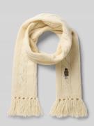 Wollen sjaal met franjes